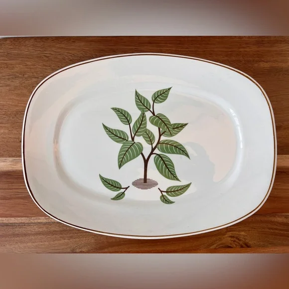 Vintage Taylor Smith Conversation Coffee Tree Serving Platter - Picture 2 of 7